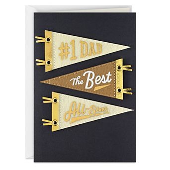 Hallmark Signature #1 Dad & All-Star Pennants Father's Day Card