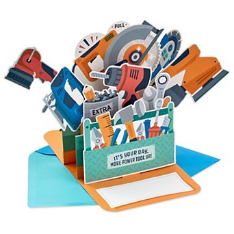 Hallmark Power Tools Funny Pop Up Father's Day Card