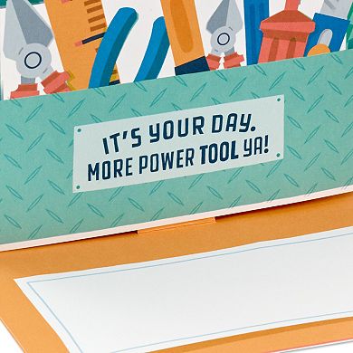 Hallmark Power Tools Funny Pop Up Father's Day Card