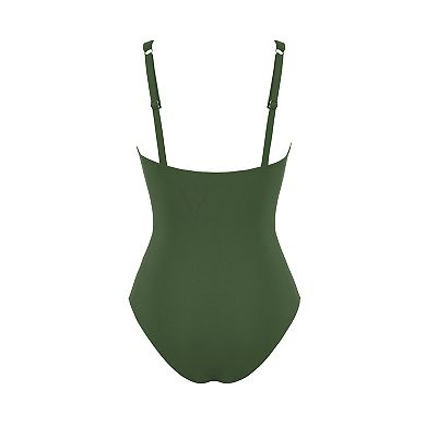Women's Cupshe Mesh V-Neck One Piece Swimsuit