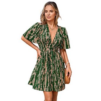 Women's Cupshe Short Sleeve Mini A-Line Dress