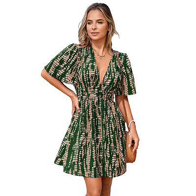 Women's Cupshe Short Sleeve Mini A-Line Dress