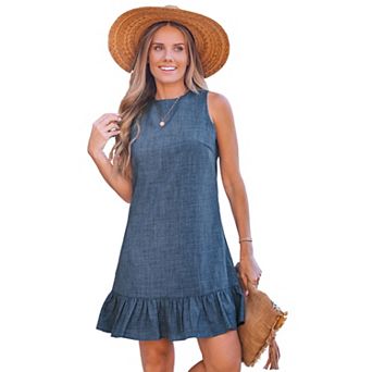 Women's Cupshe Back Tie Ruffle Dress