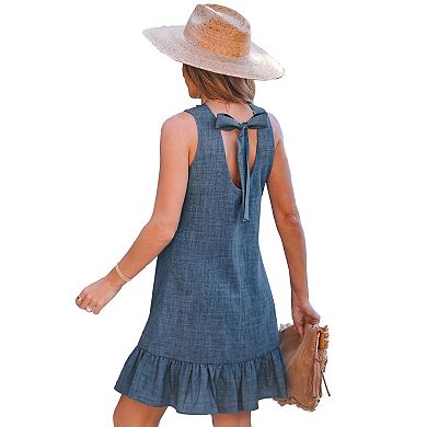Women's Cupshe Back Tie Ruffle Dress