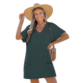 Women's Cupshe Dreamy Tides V-Neck Cover-Up Mini Dress
