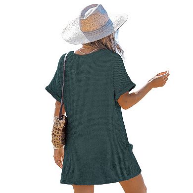Women's Cupshe Dreamy Tides V-Neck Cover-Up Mini Dress
