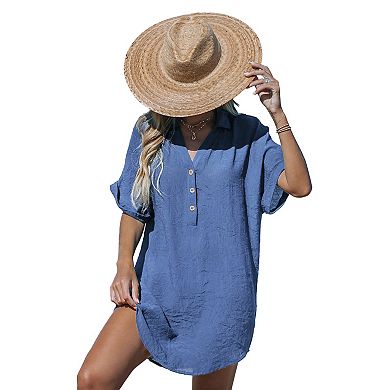 Women's Cupshe Breezy Beach Cover-Up Shirt Dress