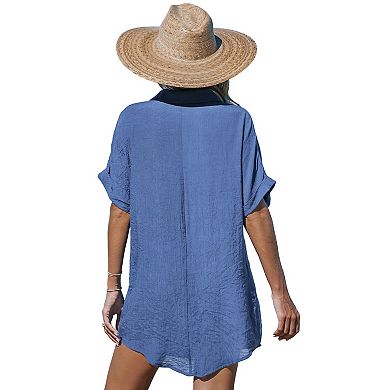 Women's Cupshe Breezy Beach Cover-Up Shirt Dress