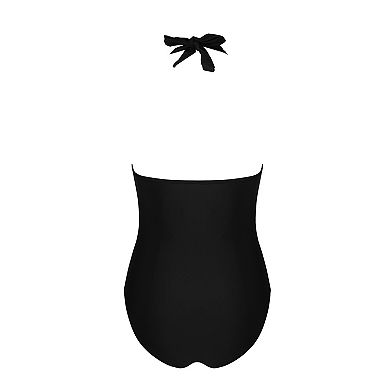 Women's Cupshe Lace Halter One-Piece Swimsuit