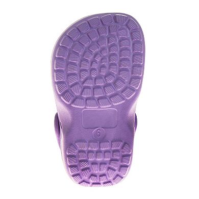 Sweethearts Candy Rainbow Toddler Girls Lightweight Slip-On Water Friendly Clogs