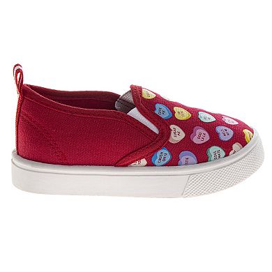 Sweethearts Conversation Hearts Girls Lightweight Slip-On Water Friendly Clogs