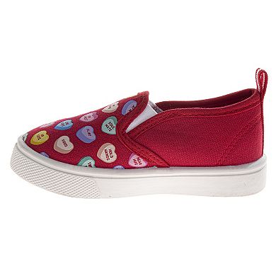 Sweethearts Conversation Hearts Girls Lightweight Slip-On Water Friendly Clogs