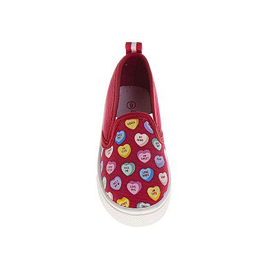 Sweethearts Conversation Hearts Girls Lightweight Slip-On Water Friendly Clogs