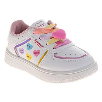 Sweethearts Rainbow Laces Toddler Girl Slip-On Sneakers