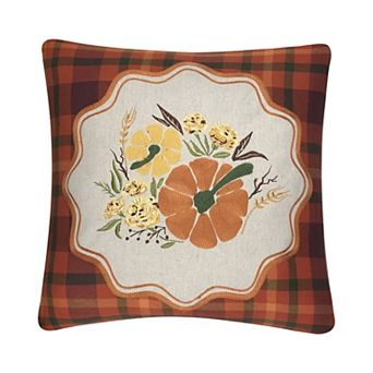 Celebrate Together™ Multi Plaid Pumpkin Decorative Pillow