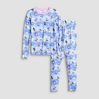 Girls 4-16 Cuddl Duds® Hello Kitty & Friends 2 pc Stretch Base Layer Long Sleeve Top & Bottoms Set