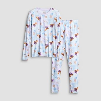 Girls 4-16 Cuddl Duds® Disney's Frozen 2 pc Thermal Base Layer Long Sleeve Top & Bottoms Set