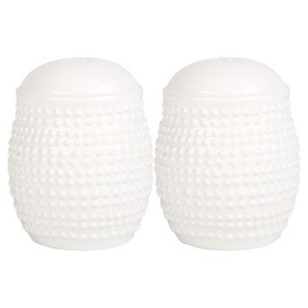 Retroware by Home Essentials White Halo Dots Salt & Pepper Set