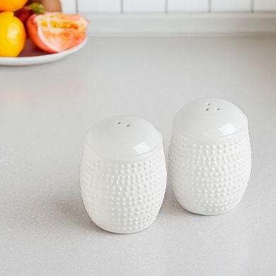 Retroware by Home Essentials White Halo Dots Salt & Pepper Set