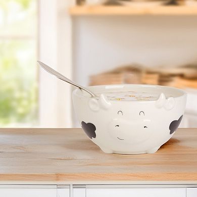 Retroware by Home Essentials Set of 2 Figural Cow Bowls