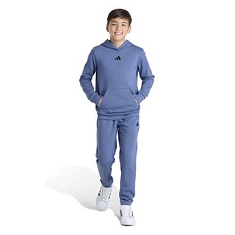 Boys 4-12 adidas Essential Fleece Hooded Pullover Sweatshirt & Jogger 2 pc Set