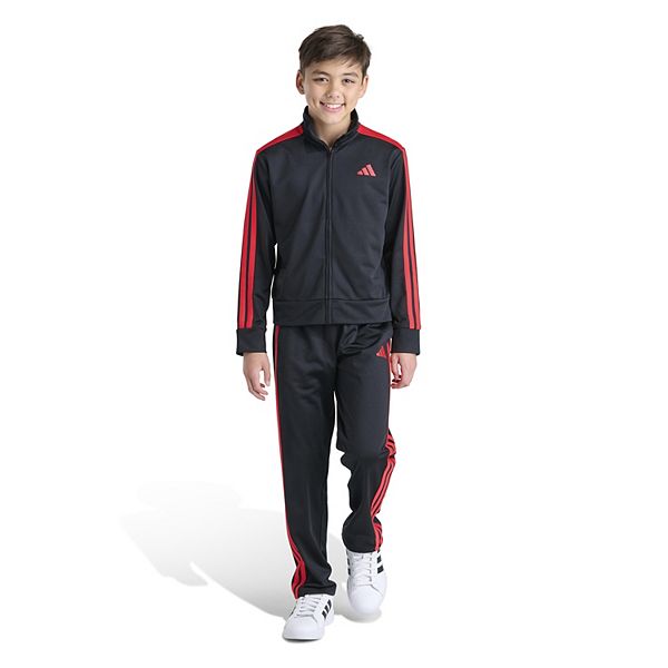 Boys 4-12 adidas 3-Stripe Track Jacket & Pants 2 pc Set