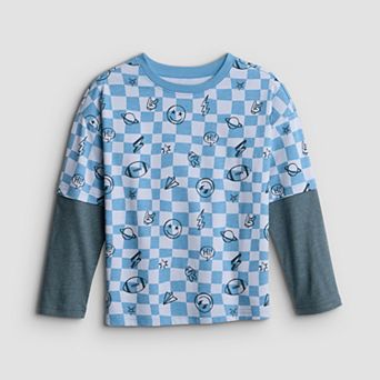 Boys 4-12 Jumping Beans® Relaxed Layered Long Sleeve Tee