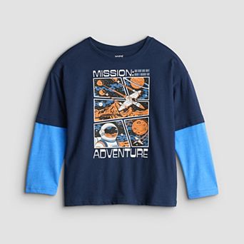 Boys 4-12 Jumping Beans® Relaxed Layered Graphic Tee