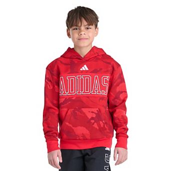Boys 8-20 adidas Long Sleeve Camo Printed Hoodie