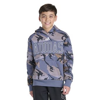 Boys 8-20 adidas Long Sleeve Camo Printed Hoodie