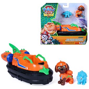 PAW Patrol: The Dino Movie Zuma Dino Rescue Hovercraft with Extending Rescue Claw Toy Set