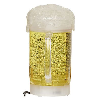 Roman 7.5-Inch LED Swirl Holiday Cheer Beer Mug Decor