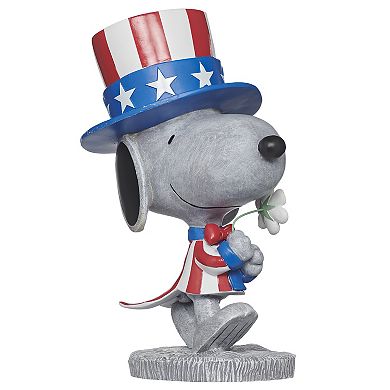 Roman 12-Inch Patriotic Snoopy Statue Floor Decor