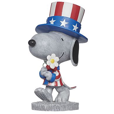 Roman 12-Inch Patriotic Snoopy Statue Floor Decor