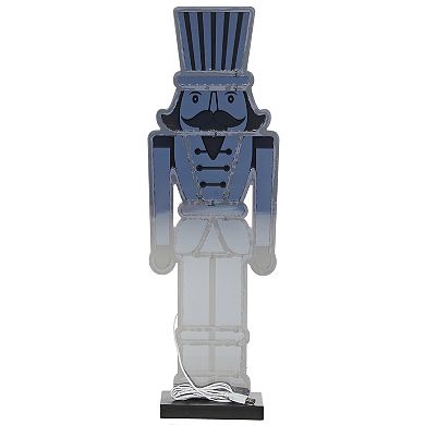 Roman 23.5-Inch Patriotic Nutcracker Floor Decor with Infinity Lights