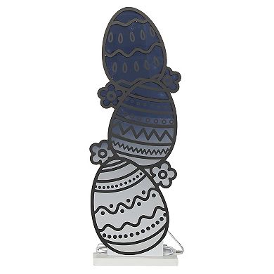 Roman 18-Inch LED Easter Egg Trio Table Decor