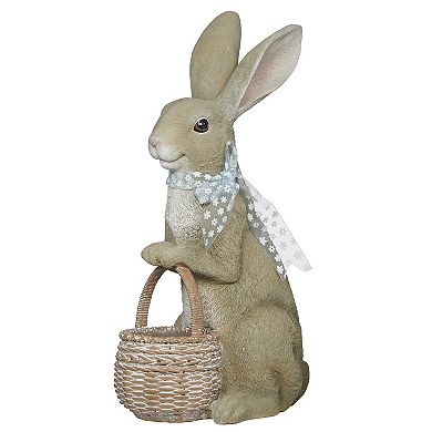 Roman 20-Inch Bunny Basket Planter Outdoor Decor
