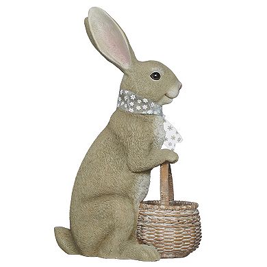 Roman 20-Inch Bunny Basket Planter Outdoor Decor