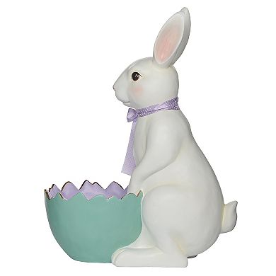 Roman 27.75-Inch Bunny Egg Planter Floor Decor