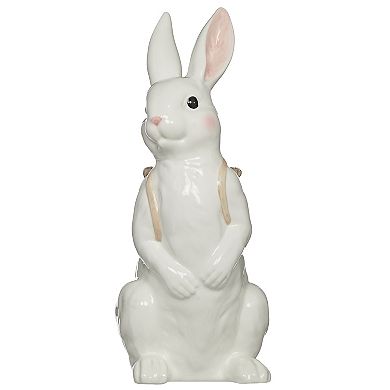 Roman 16-Inch Ceramic Bunny Backpack Planter