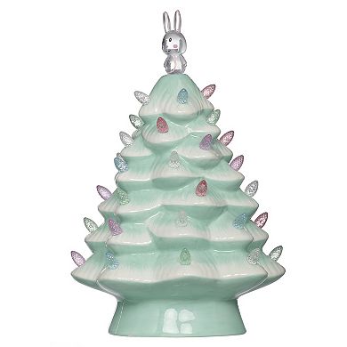 Roman 10.75-Inch Lighted Porcelain Easter Tree Porcelain Table Decor