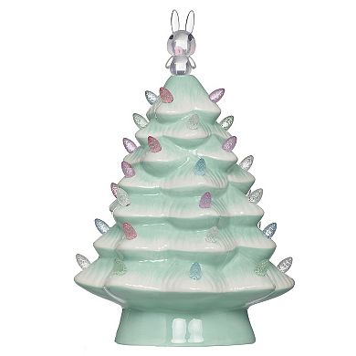 Roman 10.75-Inch Lighted Porcelain Easter Tree Porcelain Table Decor