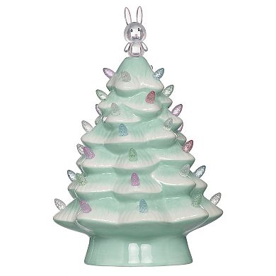 Roman 10.75-Inch Lighted Porcelain Easter Tree Porcelain Table Decor