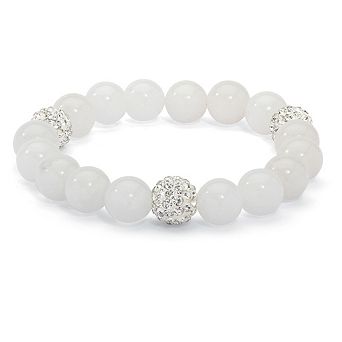 PalmBeach Jewelry Agate & Simulated Birthstone Stretch Bracelet