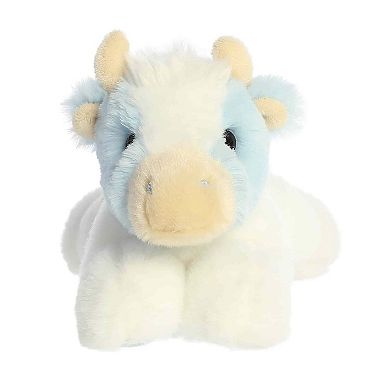 Aurora Small Blue Adorable Stuffed Animal 8" Billie Blueberry Cow Mini Flopsie