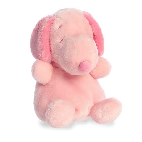 Детские игрушки Aurora Mini Pink Adorable Stuffed Animal 5" Spring Snoopy Palm Pals Peanuts