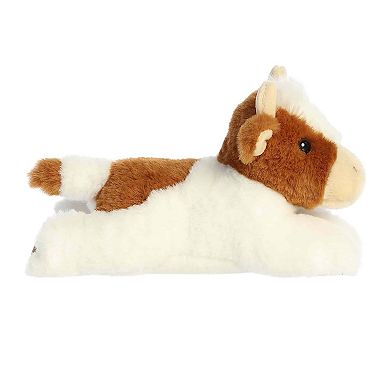 Aurora Small Brown Adorable Stuffed Animal 8" Grazy Guernsey Cow Mini Flopsie