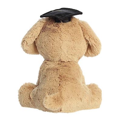 Aurora Small Tan Commemorative Stuffed Animal 8.5" Grad Retriever Pup Graduation