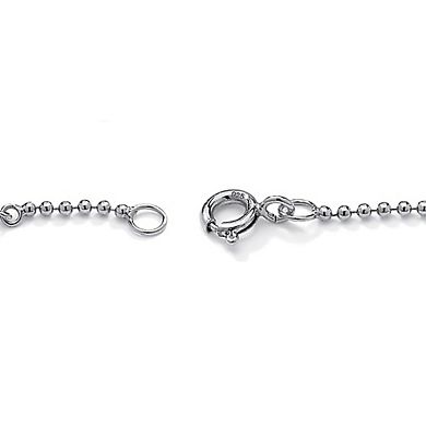 PalmBeach Jewelry Simulated Birthstone Platinum Plated Silver Ankle Bracelet 11" Inches