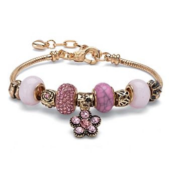 PalmBeach Jewelry Simulated Birthstone Goldtone Bali-Style Bracelet 8" with 2" Extender